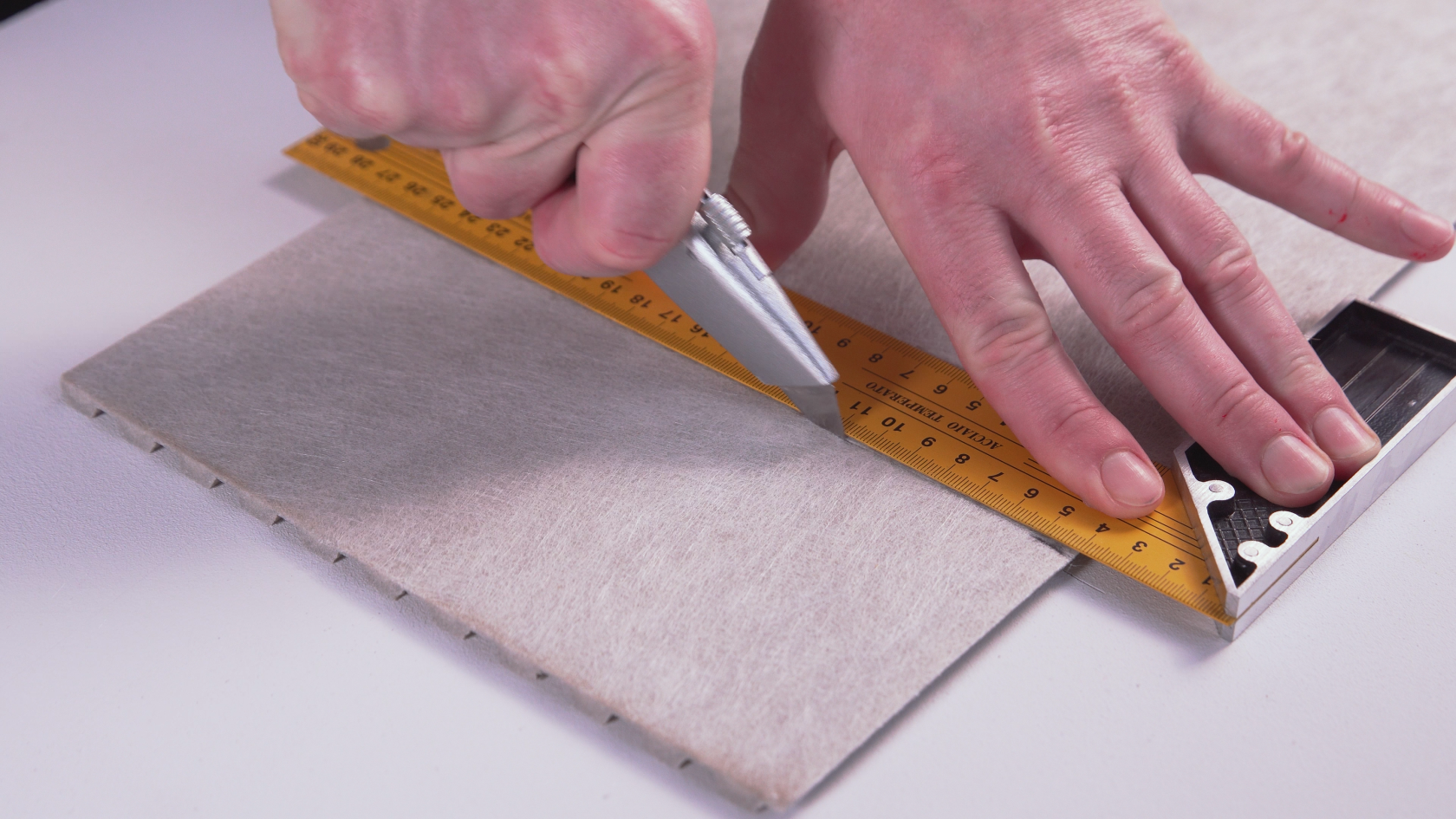 Prepare the panels to the length required for installation.